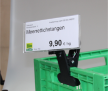 Acrylrahmen + Kistenklemme